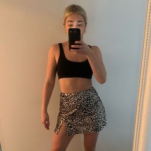 Princess Polly Leopard Mini Skirt